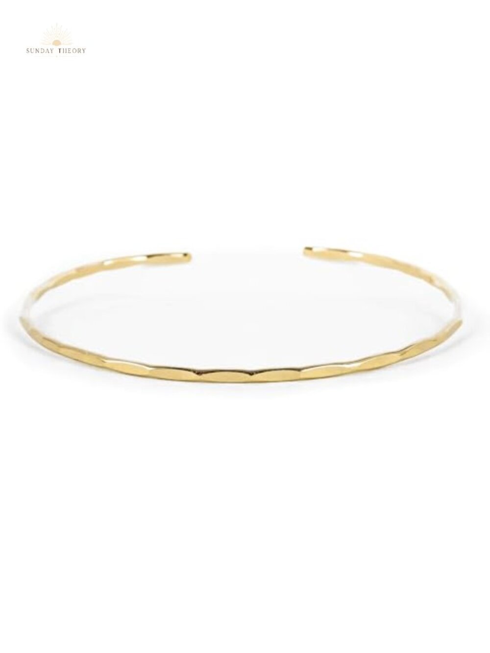 14K Gold Filled Hammered Cuff Bracelet for Women, Dainty Stacking Bangle